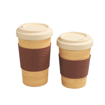 Custom Commercial Bamboo Lid Coffee Cups