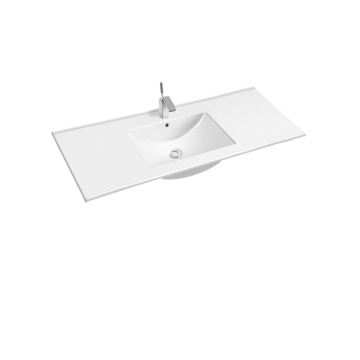 2024 Hot Sale Rectangular Thin Edge Cabinet Bathroom Wash Sink Lavatory Basin