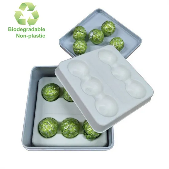 Degradable Molded Pulp Packaging Insert Chocolate Inner Tray