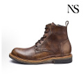 Botas Martin de cuero envejecido retro para hombre