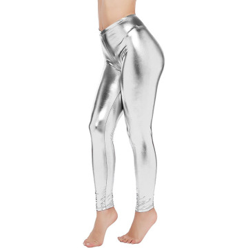 Women Sexy Spandex Leather Leggings