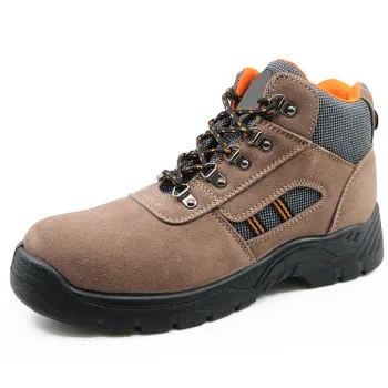 Cheap suede leather safety shoes for workers