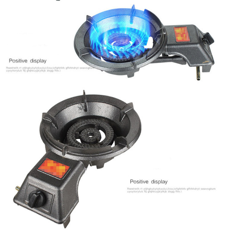 Energy saving high fire stove single commercial cast iron gas liquefied gas natural gas biogas bench type single stove