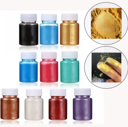 Edible Gold Powder and Silver Pearl Powder for Cake Decoration