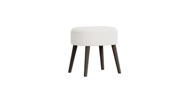 Vintage Teak Makeup Stool – Timeless Mid-Century Vanity Chair​