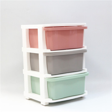 Good quality Houseware multi storage 2 tiers plastic drawer box colorful