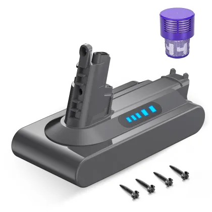 Cordless Vacuum Cleaner V10 5000mAh Rechargeable Battery for Dyson