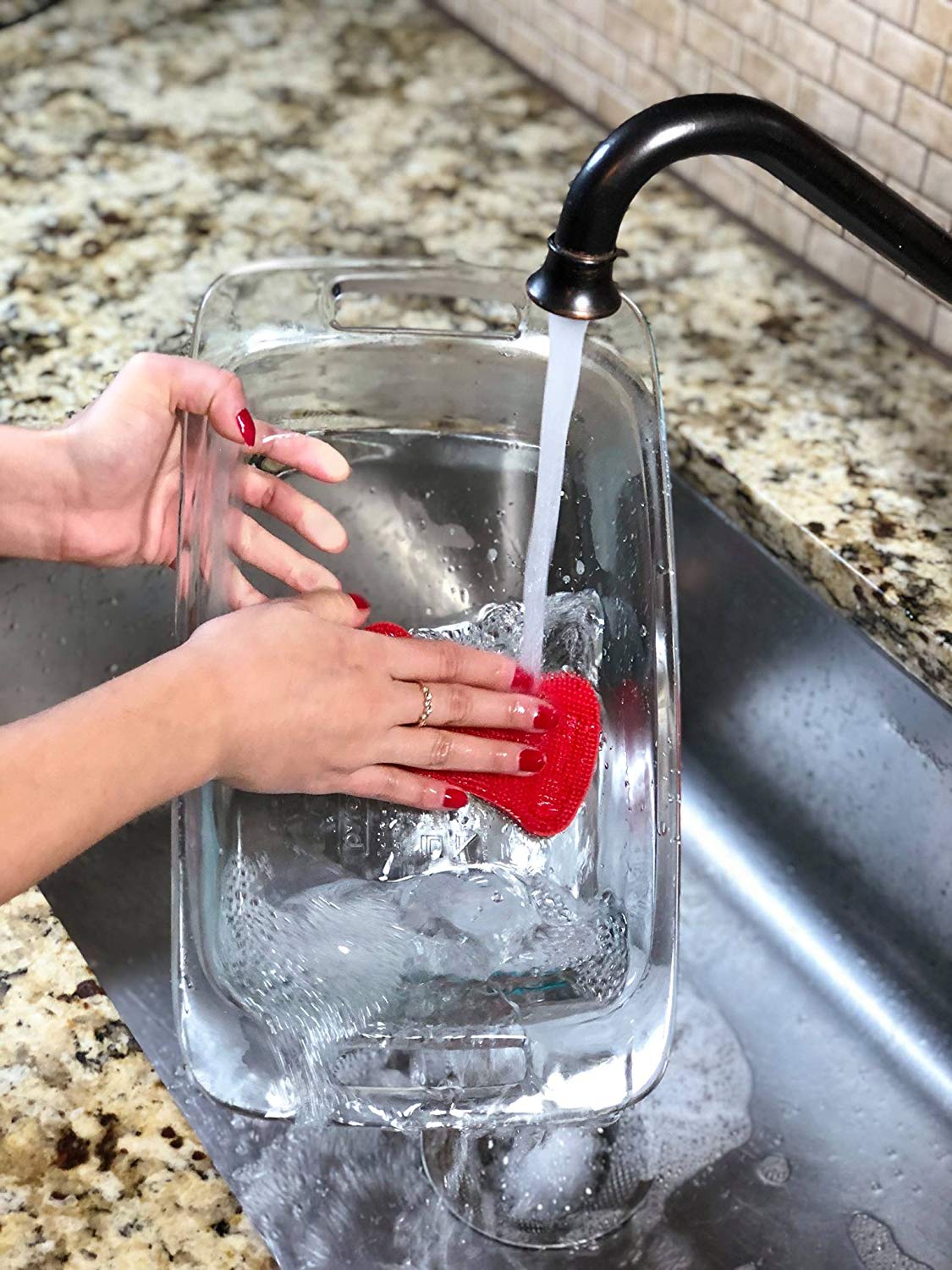 silicone dishwashing brush