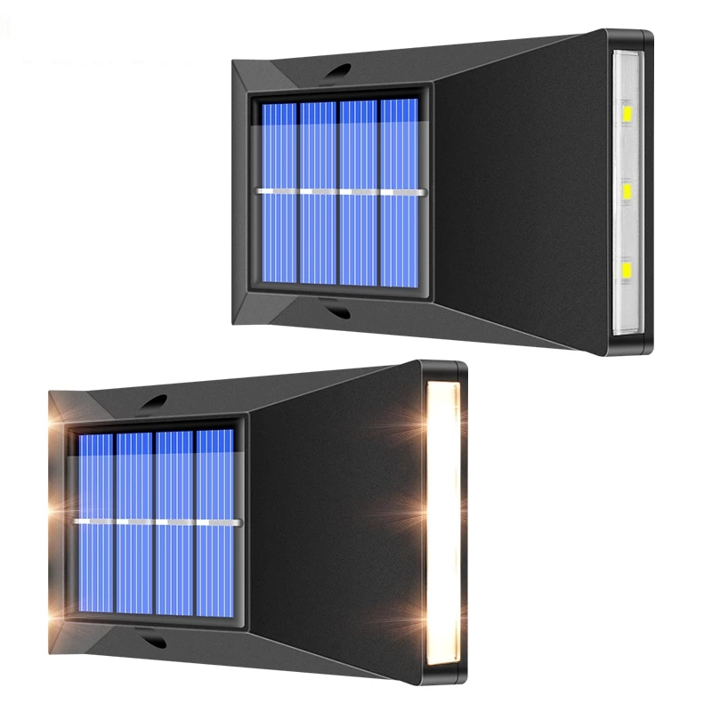 Étape solaire lumières en plein air 6 LED