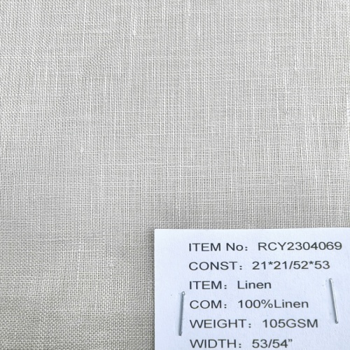 Linen Material Linen Fabric Pure Linen Dyed Fabric Manufactory