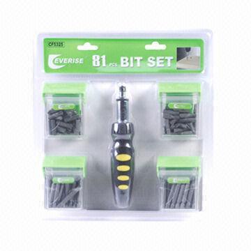 81-piece bits set, unique design