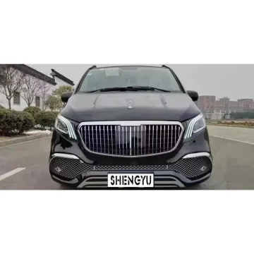 Body Kit Front Bumper Grille Hood Fenders Headlights for Benz Viano 2010-2015 Upgrade to GLS Maybach