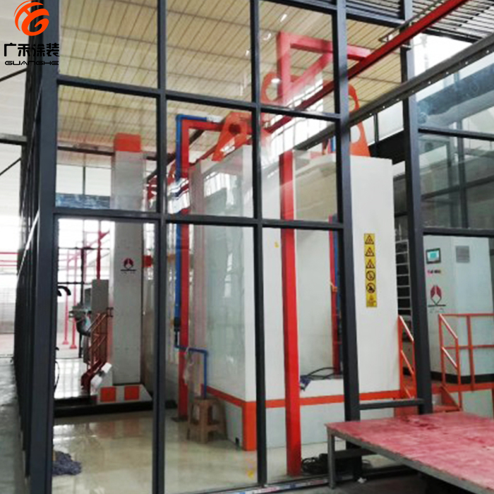 Aluminum profile powder coating machine