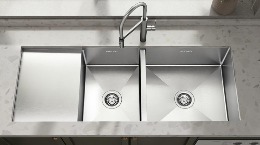 Edelstahl Big Drainboard Waschbecken Küche