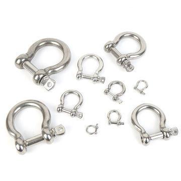 Aciller inoxydable de 24 mm 304 Hands à arc avec goupille à vis - chaînes de sécurité de levage
