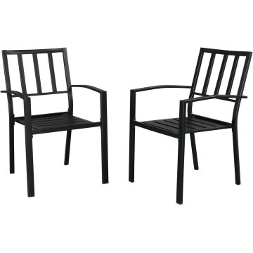 Rattan Garden Chairs Sturdy Outdoor Chair with Carbon Steel Frame Supplier