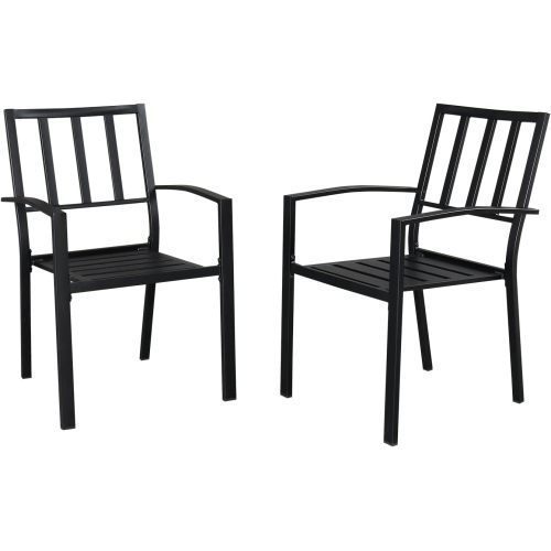 Rattan Garden Chairs Sturdy Outdoor Chair with Carbon Steel Frame Supplier