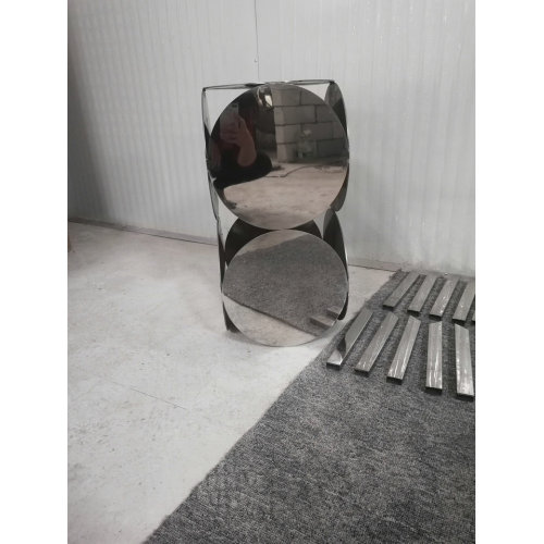 Modern Minimalist Round Silver Metal Side Coffee Table