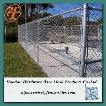 decorative chain link fence panel
