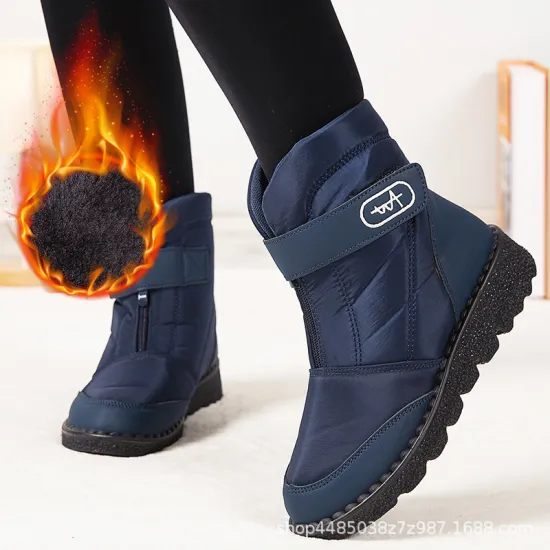 Cold resistant cotton boots in large size