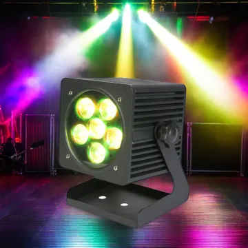 IP65 Waterproof 4x18W RGBAW UV LED Par Light - Battery Operated Smart Stage Light for DJs and Dance Floors