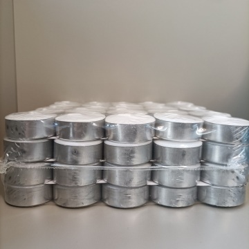 100pack pressed white tealight wax candles