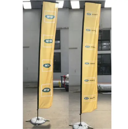 Black Aluminum Flagpole with Flag