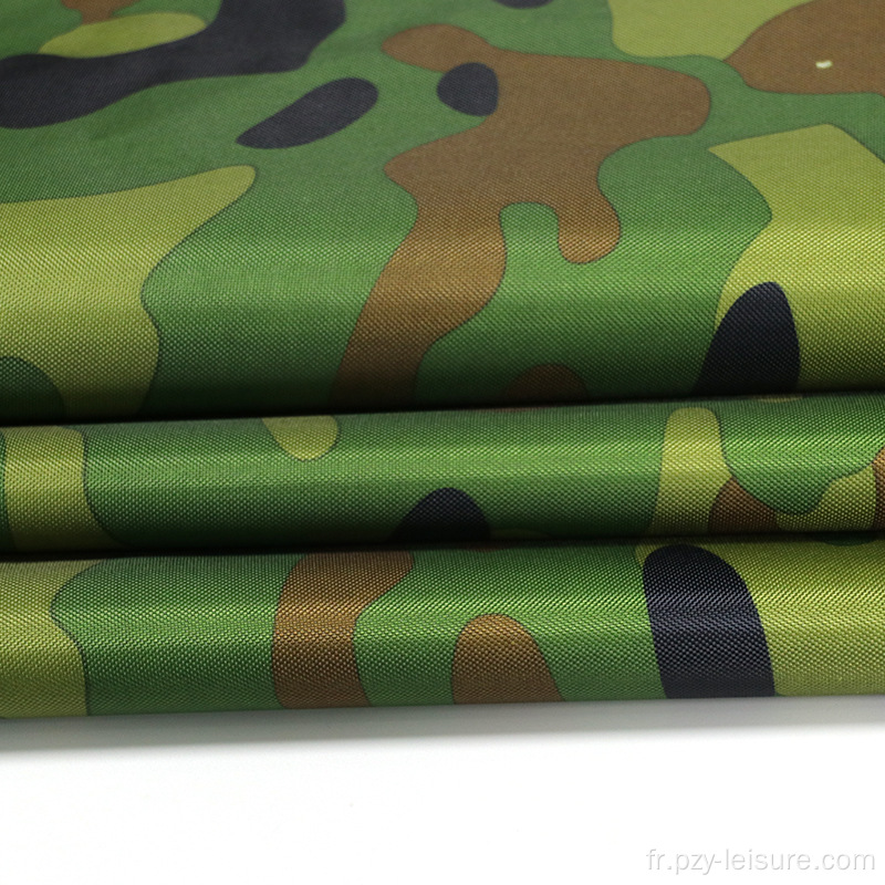 Modèle de camouflage à revêtement argenté tissu oxford pour tente