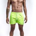 Shorts de natação masculinos verdes fluorescentes