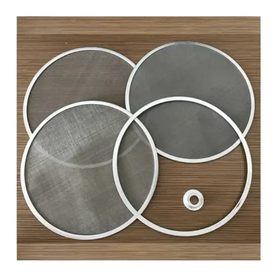 Shape Size Various Materials Edge Wrapped Filter Discs for Plastic Extrusion Processes