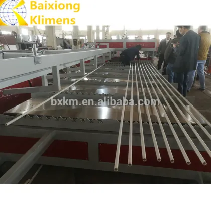 pvc pipe extrusion line with ten stations belling machine