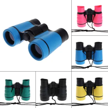 Compact 4x30 Plastic Binoculars and Telescope for Kids' Outdoor Play