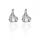 Fashion New Geometric Simple Temperament Metal Folds Shell Pearl Earrings Eardrop Dangler Beautiful Jewelry Gift For Women