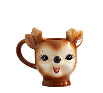 Custom Handcrafted Reindeer Christmas Mug