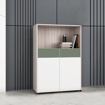 Modern Wooden Small Office File Cabinet with Wood Door