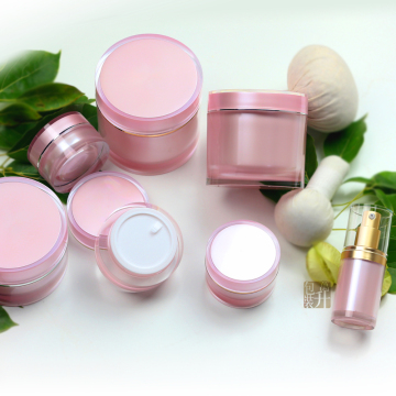 Acrylic luxury cosmetics jar fancy plastic jars