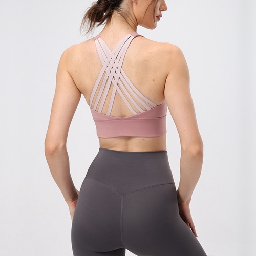 soutien-gorge de yoga croisé soutien-gorge à séchage rapide