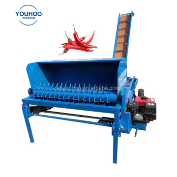 4 Horsepower Diesel Engine Auto Conveying Chili Picker & Separator Machine for Fruit Harvesting