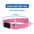 Senior Pink Metal Buckle Gait Belt