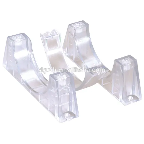Plastic shelf support shelf bracket and clear plastic wall bracket