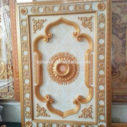 Plastic PS Ceiling , Artistic Ceiling Tiles