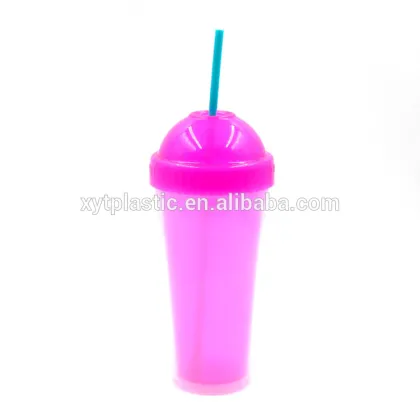 Double wall double plastic cup,double wall drink plastic cup,drink cup plastic