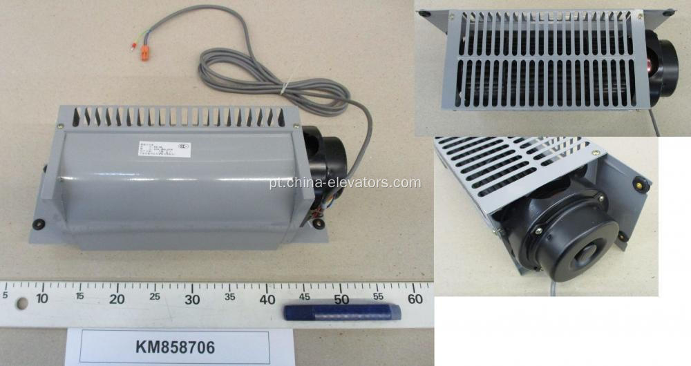 KM858706 Ventilador de carro com cabo para elevadores Kone