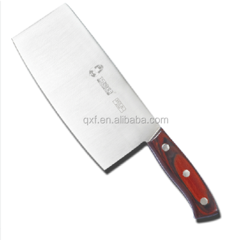 4Cr14MoV Stainless Steel Chinese Cleaver Knife with Pakka Wood Handle