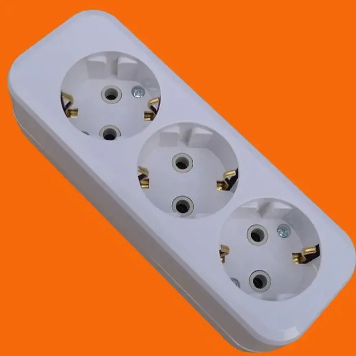 IEC60884 Soket Kabel Ekstensi 5 Arah dengan Bumi (E8005E)