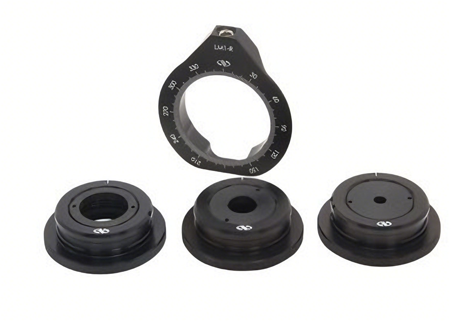 snap in rotatable optical adjustment mount