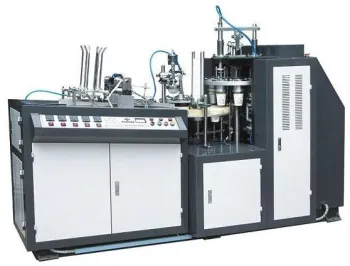 Double Pe Film Coated Paper Cups Making Machine For Disposable Tea Cup
