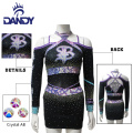 Rhinestone Cheer Uniform til dansekonkurrence i gymnasiet