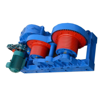 Double Drum Electric Friction Winch for Long Distance Wire Rope Pulling
