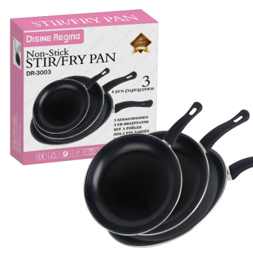 Pannatura premium in 3 pezzi set con piastra per torta: pentole antiaderenti per uso domestico e feste